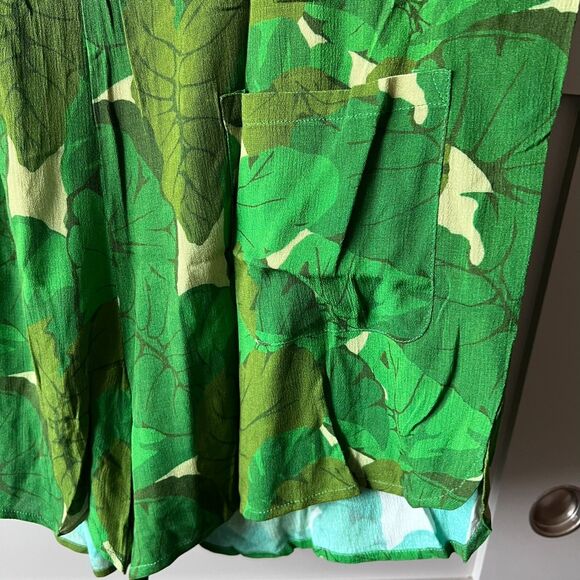 Paradise Now Hawaii Kaloflauge Shortie Overall Jumper Romper‎ Women Small Leaves - Picture 8 of 16